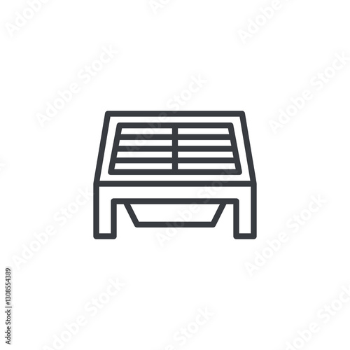 Gongfu Tea Table line icon