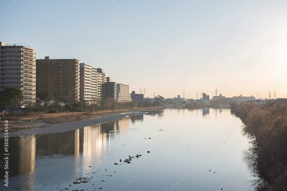 宝塚市の朝の風景