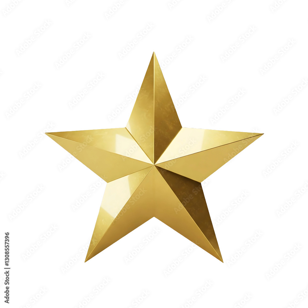 Gold Star PNG Isolated on Transparent Background, Generative AI, Shiny 3D Metallic Star Gold Star PNG Isolated on Transparent Background, Generative AI, Shiny 3D Metallic Star