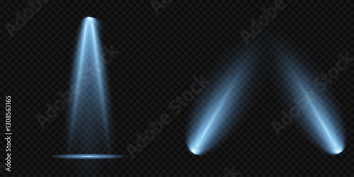 Light blue Star, Soft Sunny Sparkle. Glowing abstract isolated light effects lens. Spotlight and Star with Bokeh and Dust Effect. Glowing Abstract. Lens flash, explosion, spark.