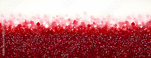 Red glitter, Valentine's Day, festive background