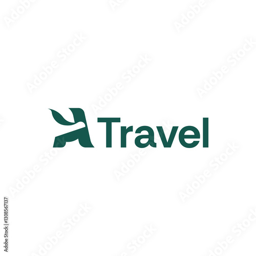 Elegant A Letter and Bird Logo for Airline & Travel Branding