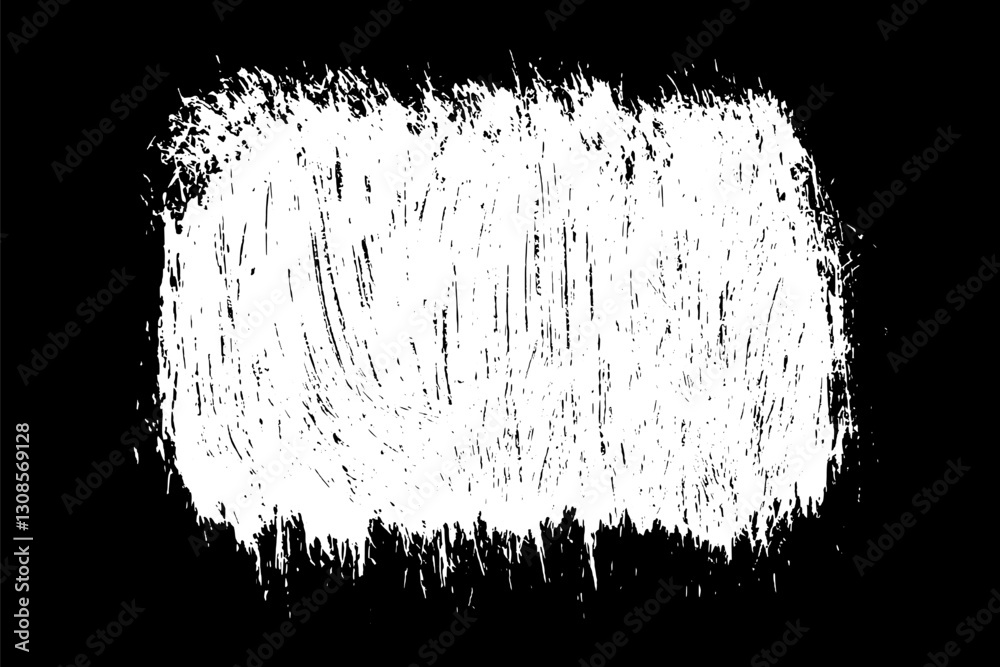 Grunge frame border. Vector paint brush texture.