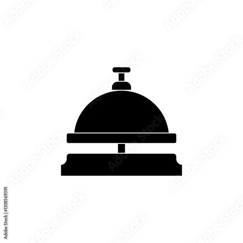 Reception bell glyph icon
