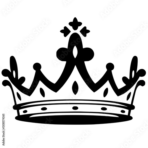 Queen crown silhouette