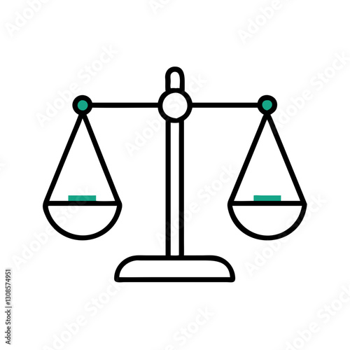 Scales of justice symbolizing fairness and balance