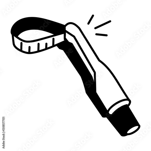 A hand drawn icon of dental band 
