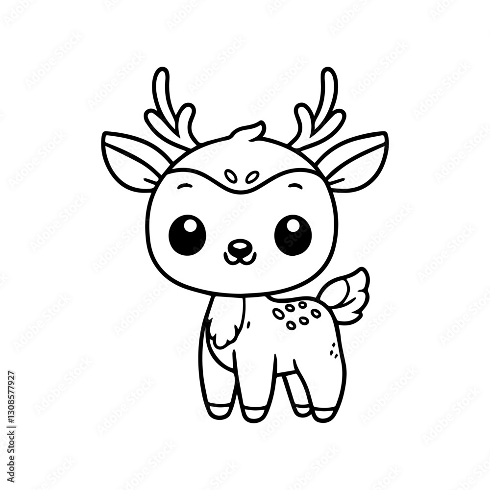 Fototapeta premium a illustration of deer