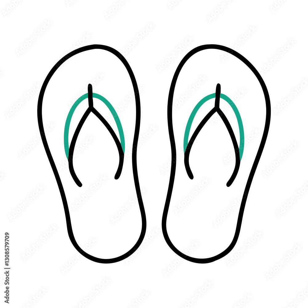 Flip flops on a minimalist background, replacement shoes, disposable shoes, slippers, beach shoes Flip flops on a minimalist background, replacement shoes, disposable shoes, slippers, beach shoes