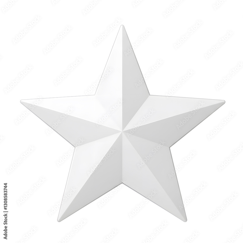 3d silver star transparant background 3d silver star transparant background