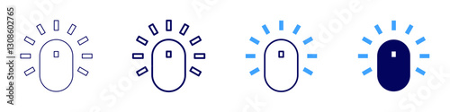 Wireless dongle icon in 4 different styles. Thin Line, Line, Bold Line, Duotone. Duotone style. Editable stroke