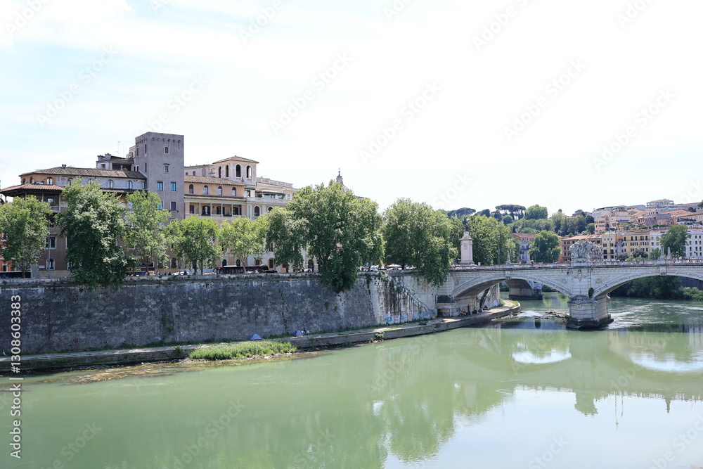 Obraz premium Blick in das Zentrum der Stadt Rom in Italien