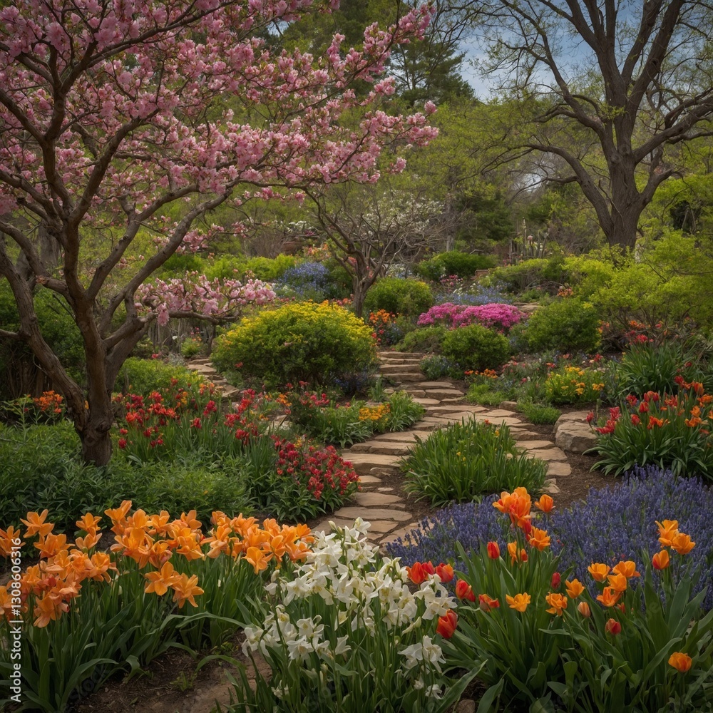 Fototapeta premium garden in spring