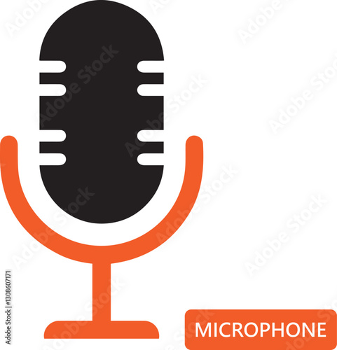 Devices Microphone editable icons.