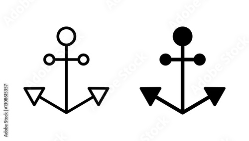 Anchor icon vector. Anchor sign and symbol. Anchor marine icon.