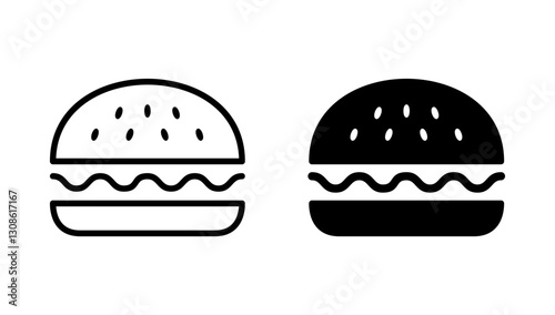 Burger icon vector. burger sign and symbol. hamburger