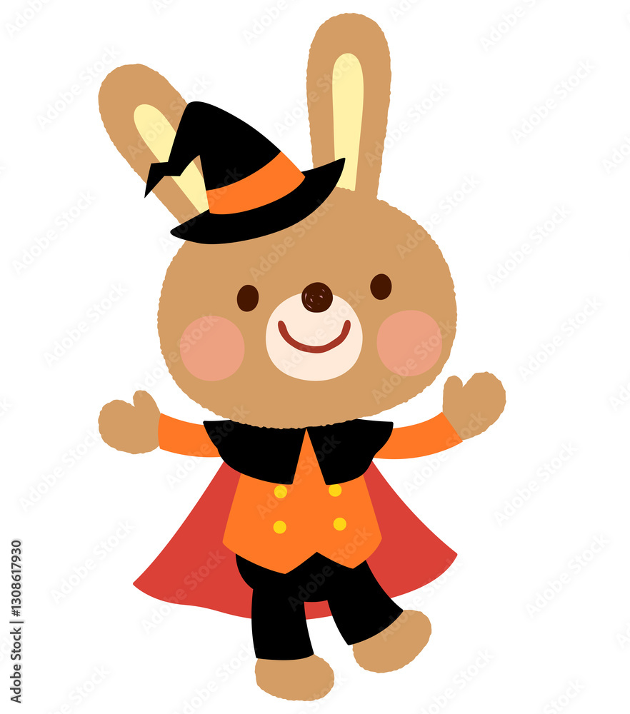 Obraz premium かわいいウサギ ハロウィン