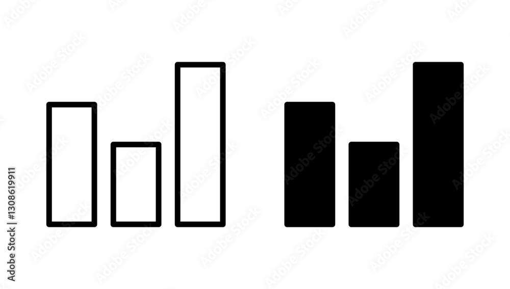 Growing graph icon vector. Chart sign and symbol. diagram icon Growing graph icon vector. Chart sign and symbol. diagram icon