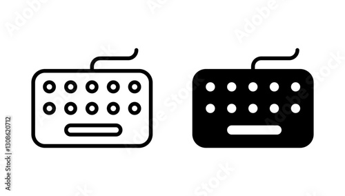 Keyboard icon vector. keyboard sign and symbol
