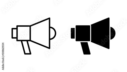 Megaphone icon vector. Loudspeaker sign and symbol