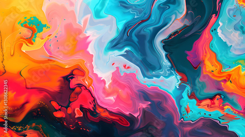 Abstract colorful background wallpaper designed for mobile phones, featuring vibrant gradients and smooth artistic transitions.