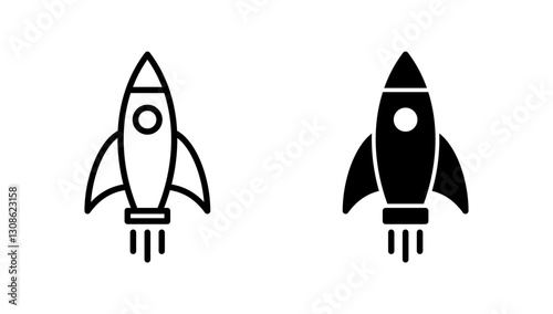 Rocket icon vector. Startup sign and symbol. rocket launcher icon