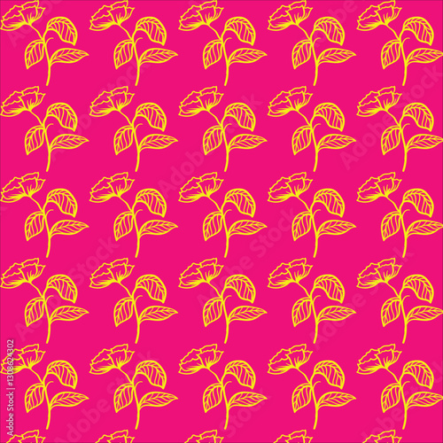 seamless pattern with flowers