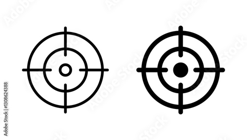 Target icon vector. goal icon vector. target marketing sign and symbol