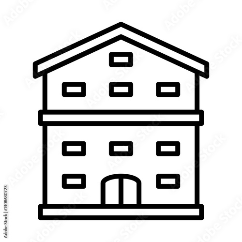hostel icon vector design concept