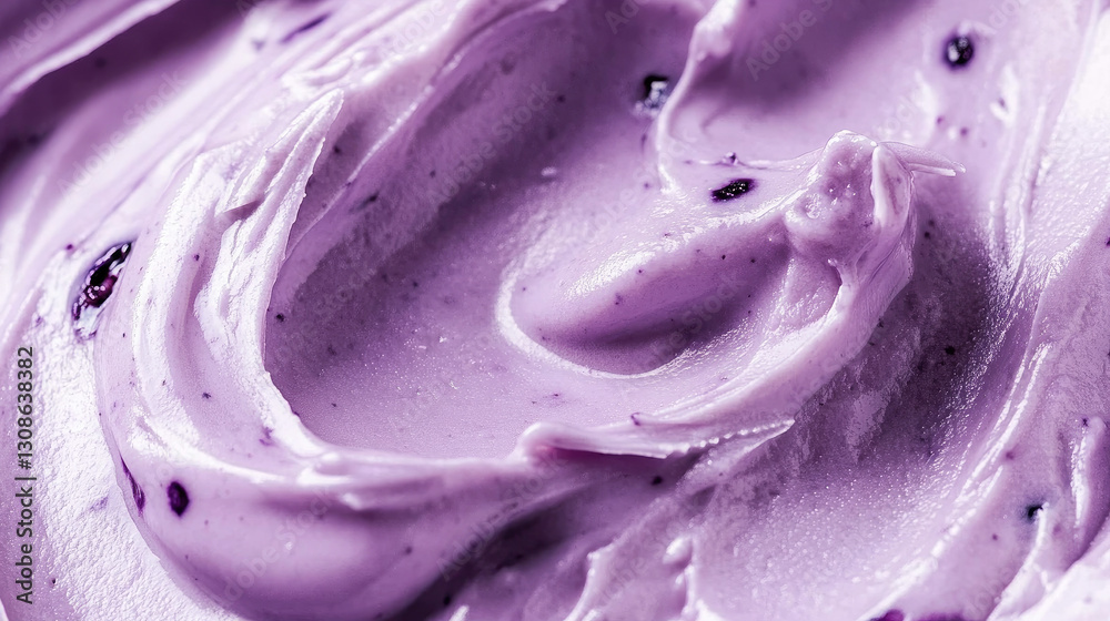 Obraz premium swirled purple paste with small dark bits