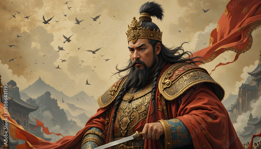 Obraz premium genghis khan the fierce