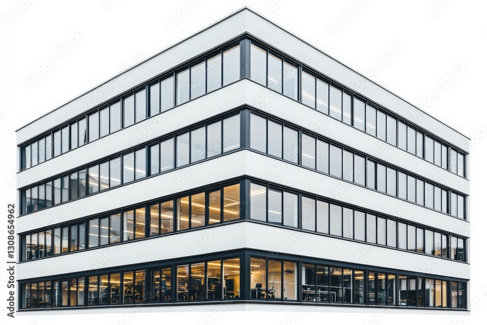 Fototapeta premium Modern Office Building Exterior for Cityscape.