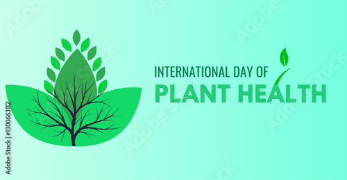 Foto International Day of Plant Health, Campaign or celebration banner design
