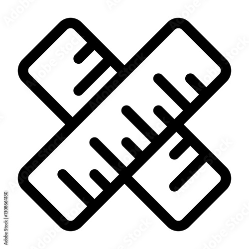 ruler icon for illustration