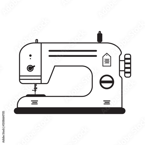 Sewing Machine Outline Icon