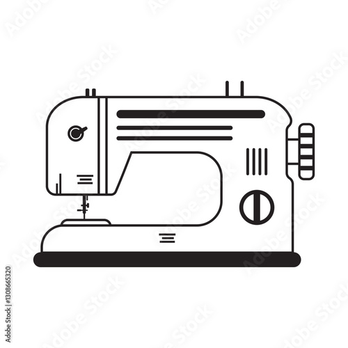 Sewing Machine Outline Icon