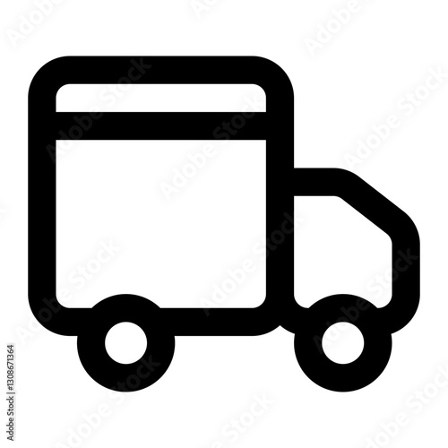 delivery truck icon for illustration