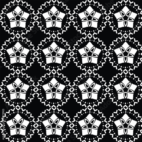 black and white seamless pattern