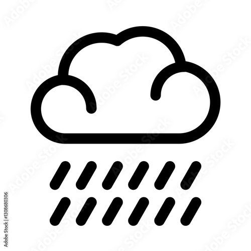 rainy  icon for illustration
