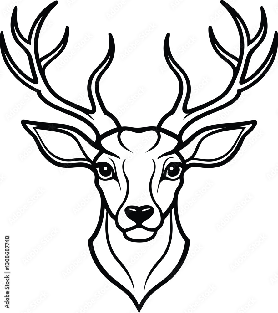 deer head vector deer head vector