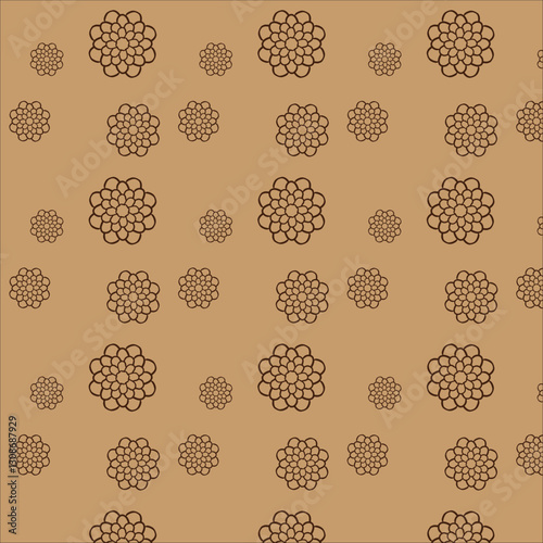 seamless background with flowers