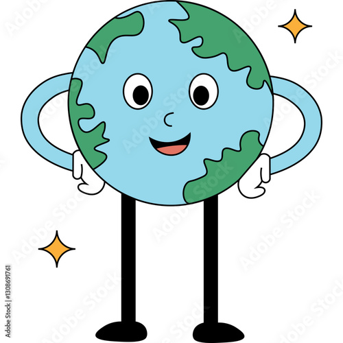 Earth Mascot Illustration