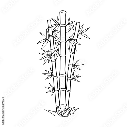 Wallpaper Mural bamboo vector illustration Torontodigital.ca