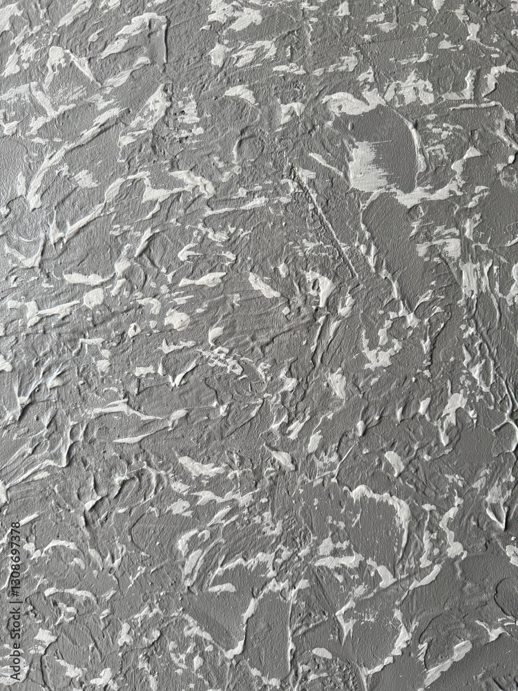 Fototapeta premium Decorative plaster grey wall texture