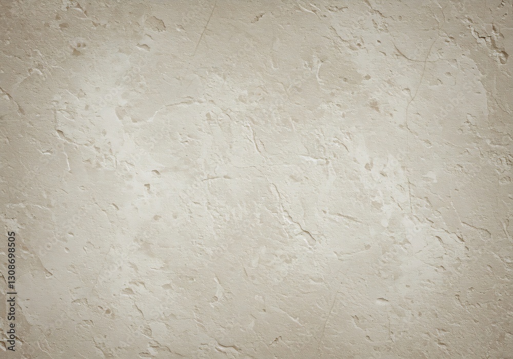 Fototapeta premium Textured Beige Wall Soft Light Background. AI Generated