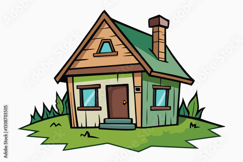 Dark creepy house icon. Cartoon of dark creepy house vector icon for web design vector cartoon illustration isolated on white background