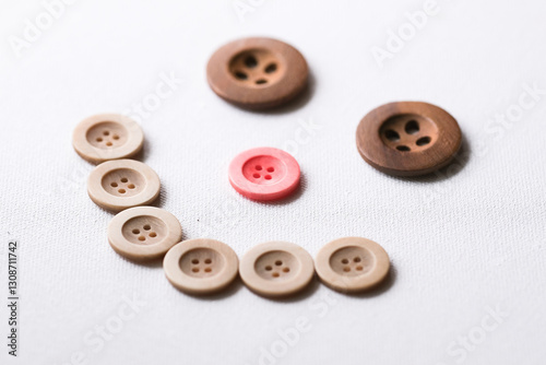 Plakat Smiling button face