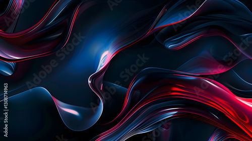 Abstract shapes in a dark background wallpaper designed for mobile devices, featuring a modern and minimalistic digital composition.