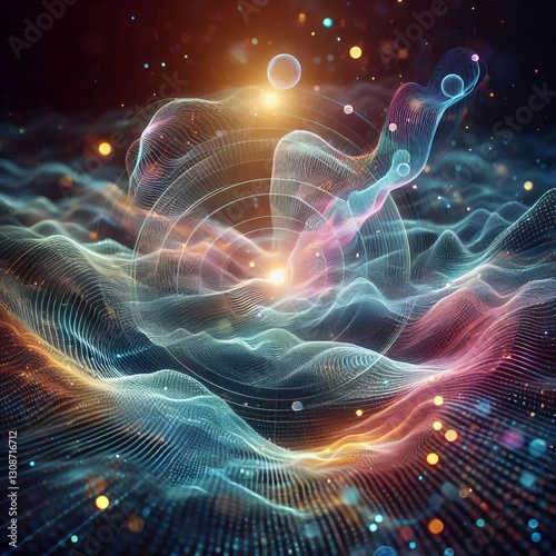 Holographic Abstraction A nonrepresentational hologram of waves photo