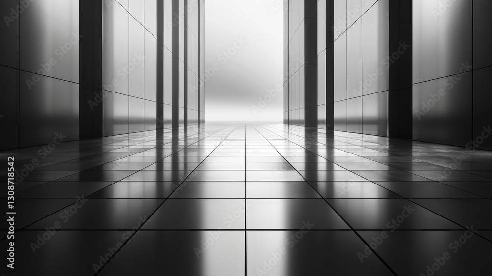 This modern minimalist background features sleek reflections and a spacious perspective, ideal for professional presentations, reports, or digital content. This modern minimalist background features sleek reflections and a spacious perspective, ideal for professional presentations, reports, or digital content.